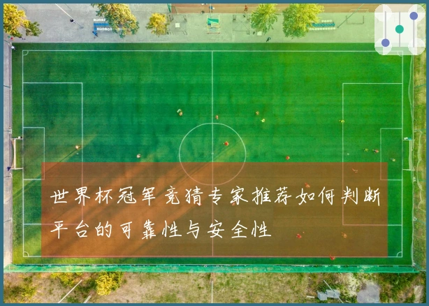 世界杯冠军竞猜专家推荐如何判断平台的可靠性与安全性