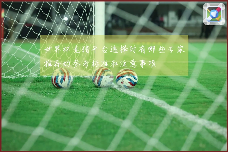 世界杯竞猜平台选择时有哪些专家推荐的参考标准和注意事项